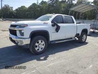 2020 Chevrolet Silverado 2500HD LT with VIN 1GC1YNEY0LF312328, listed as a Copart auction lot 84876165 with 84,905 mi miles and Salvage title. Bid and sale history available at DreamBid. Image 1.