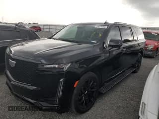 ✅ 2024 Cadillac Escalade ESV 4WD Sport Platinum • VIN: 1GYS4RKL5RR185724 • Лот: 74049664. Опубликован ранее на Copart с пробегом 10 575 миль. Бесплатный доступ к архиву аукционных продаж из США и подробный отчёт об истории автомобиля на DreamBid. Изображение 1.