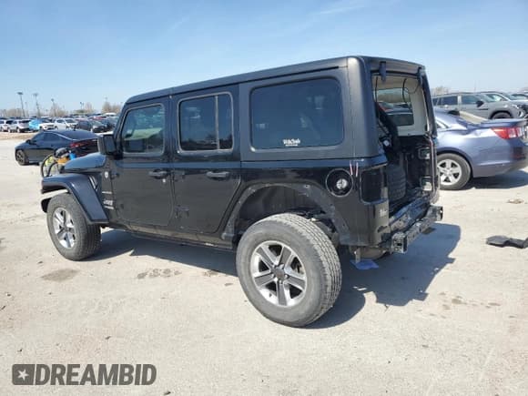 ✅ 2021 Jeep Wrangler Unlimited Sahara Altitude • VIN: 1C4HJXEG8MW564500 • Lot: 50442705. Listed on Copart with 68,389 mi. Free auction sales archive from the USA and detailed vehicle history report at DreamBid. Image 2.
