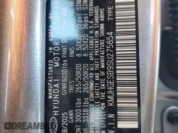 ✅ 2025 Genesis GV80 Select • VIN: KMUHGESB9SU275854 • Lot: 70184855. Listed on Copart with 1,461 mi. Free auction sales archive from the USA and detailed vehicle history report at DreamBid. Image 14.