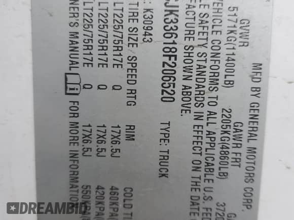 2008 Chevrolet Silverado 3500HD DRW LTZ с VIN 1GCJK33618F206520, выставлен на аукционе Copart как лот 77017104 с пробегом 132 687 миль миль и Списание • Salvage title. История ставок и продаж доступна на DreamBid. Изображение 12.