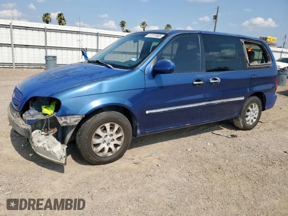 ✅ 2004 Kia Sedona LX • VIN: KNDUP131346493862 • Lot: 57237605. Listed on Copart with 230,104 mi. Free auction sales archive from the USA and detailed vehicle history report at DreamBid. Image 1.