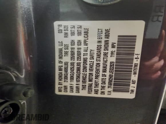 ✅ 2018 Honda CR-V EX-L • VIN: 7FARW2H81JE032829 • Лот: 93761675. Опубликован ранее на Copart с пробегом 79 916 миль. Бесплатный доступ к архиву аукционных продаж из США и подробный отчёт об истории автомобиля на DreamBid. Изображение 13.