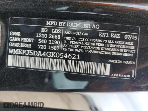 ✅ 2016 Smart fortwo Prime • VIN: WMEFJ5DA4GK054621 • Lot: 68703105. Wystawiony na Copart z przebiegiem 70 845 mil. Bezpłatny archiwum sprzedaży aukcyjnych z USA i szczegółowy raport historii pojazdu na DreamBid. Zdjęcie 13.