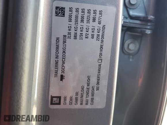 ✅ 2019 Chevrolet Silverado 1500 LT • VIN: 3GCPWCED3KG178008 • Lot: 75648084. Wystawiony na Copart z przebiegiem 67 647 mil. Bezpłatny archiwum sprzedaży aukcyjnych z USA i szczegółowy raport historii pojazdu na DreamBid. Zdjęcie 13.