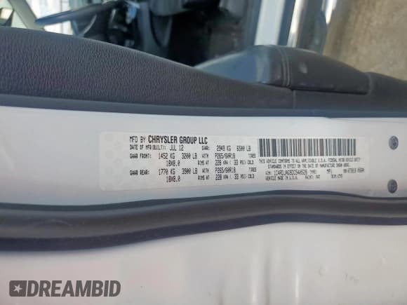 ✅ 2013 Dodge Durango SXT • VIN: 1C4RDJAG9DC540528 • Лот: 84253695. Опубликован ранее на Copart с пробегом 83 019 миль. Бесплатный доступ к архиву аукционных продаж из США и подробный отчёт об истории автомобиля на DreamBid. Изображение 14.