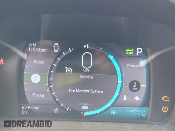 ✅ 2019 Chevrolet Volt LT • VIN: 1G1RC6S56KU115281 • Lot: 43623653. Listed on IAAI with 115,435 mi. Free auction sales archive from the USA and detailed vehicle history report at DreamBid. Image 7.