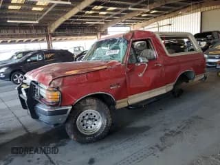 ✅ 1990 Ford Bronco • VIN: 1FMEU15H8LLA89037 • Lot: 90823705. Listed on Copart with 89,884 mi. Free auction sales archive from the USA and detailed vehicle history report at DreamBid. Image 1.