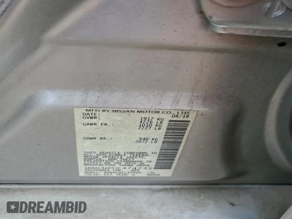 ✅ 2018 Nissan Altima S • VIN: 1N4AL3AP5JC474735 • Лот: 93644105. Опубликован ранее на Copart с пробегом 39 876 миль. Бесплатный доступ к архиву аукционных продаж из США и подробный отчёт об истории автомобиля на DreamBid. Изображение 12.