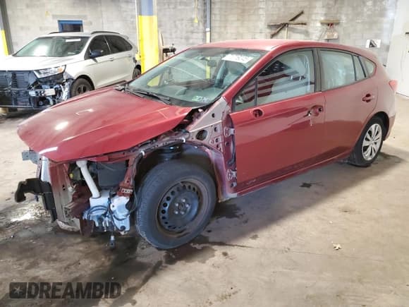 ✅ 2021 Subaru Impreza • VIN: 4S3GTAB62M3701186 • Лот: 71719245. Опубликован ранее на Copart с пробегом 23 542 миль. Бесплатный доступ к архиву аукционных продаж из США и подробный отчёт об истории автомобиля на DreamBid. Изображение 1.