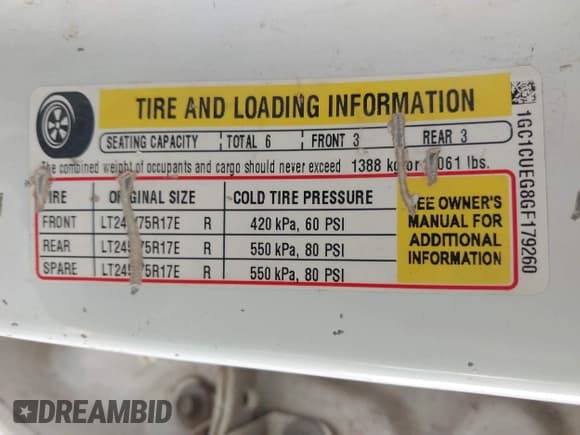 ✅ 2016 Chevrolet Silverado 2500HD Work Truck • VIN: 1GC1CUEG8GF179260 • Lot: 42316006. Listed on IAAI with 23,532 mi. Free auction sales archive from the USA and detailed vehicle history report at DreamBid. Image 9.