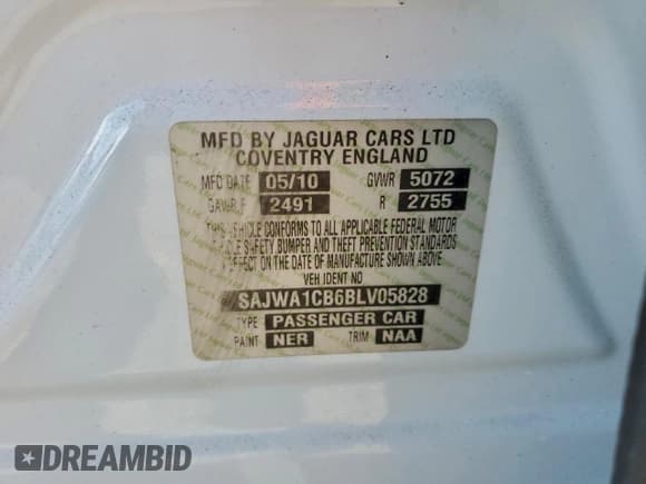✅ 2011 Jaguar XJ • VIN: SAJWA1CB6BLV05828 • Lot: 95434145. Wystawiony na Copart z przebiegiem 125 147 mil. Bezpłatny archiwum sprzedaży aukcyjnych z USA i szczegółowy raport historii pojazdu na DreamBid. Zdjęcie 12.