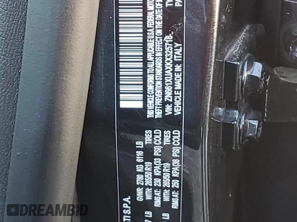 ✅ 2019 Maserati Levante • VIN: ZN661XUAXKX325718 • Лот: 70430973. Опубликован ранее на Copart с пробегом 69 612 миль. Бесплатный доступ к архиву аукционных продаж из США и подробный отчёт об истории автомобиля на DreamBid. Изображение 12.