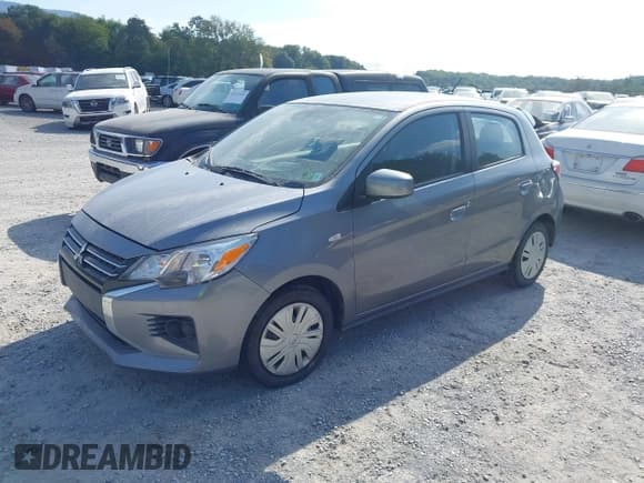 ✅ 2021 Mitsubishi Mirage ES • VIN: ML32AUHJ2MH003227 • Lot: 43197637. Listed on IAAI with 68,889 mi. Free auction sales archive from the USA and detailed vehicle history report at DreamBid. Image 2.