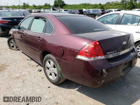 2007 Chevrolet Impala LT with VIN 2G1WT58N279268524, listed as a Copart auction lot 53558853 with Not provided miles and Salvage title. Bid and sale history available at DreamBid. Image 2.