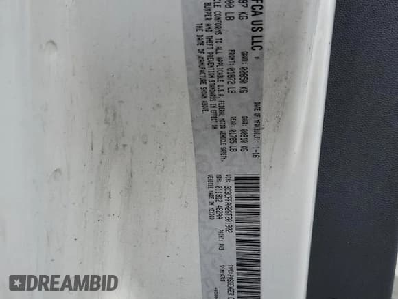 ✅ 2016 FIAT 500 Pop • VIN: 3C3CFFAR2GT201802 • Лот: 55625775. Опубликован ранее на Copart с пробегом 95 739 миль. Бесплатный доступ к архиву аукционных продаж из США и подробный отчёт об истории автомобиля на DreamBid. Изображение 12.