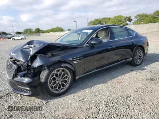 ✅ 2023 Genesis G80 2.5T • VIN: KMTGB4SC5PU180040 • Лот: 57074475. Опубликован ранее на Copart с пробегом 17 735 миль. Бесплатный доступ к архиву аукционных продаж из США и подробный отчёт об истории автомобиля на DreamBid. Изображение 1.