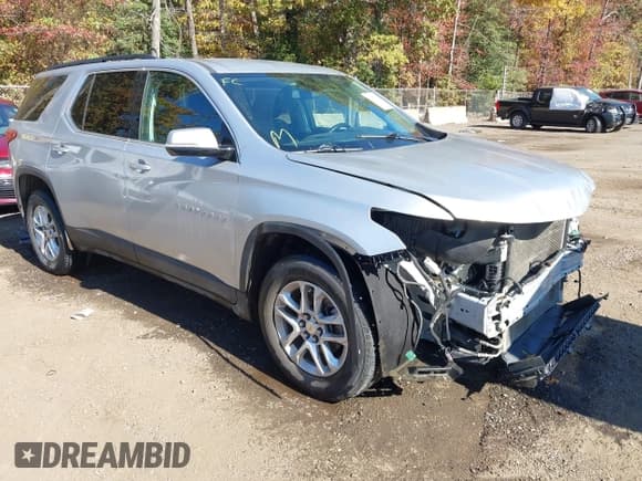 ✅ 2019 Chevrolet Traverse LT Cloth • VIN: 1GNERGKWXKJ250758 • Lot: 43475428. Listed on IAAI with 87,319 mi. Free auction sales archive from the USA and detailed vehicle history report at DreamBid. Image 1.