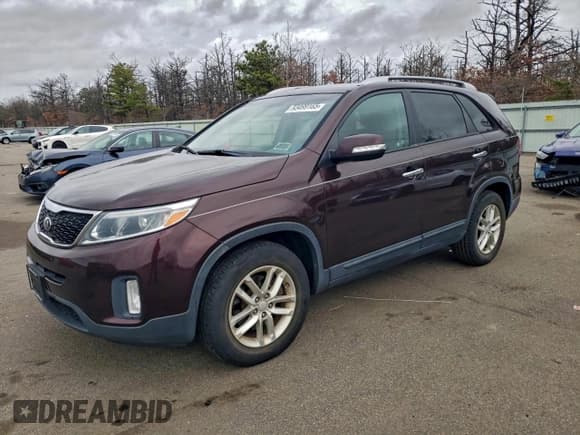 ✅ 2014 Kia Sorento LX • VIN: 5XYKT3A64EG516996 • Лот: 93499165. Опубликован ранее на Copart с пробегом 90 834 миль. Бесплатный доступ к архиву аукционных продаж из США и подробный отчёт об истории автомобиля на DreamBid. Изображение 1.