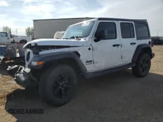 ✅ 2021 Jeep Wrangler Unlimited Sport S • VIN: 1C4HJXDG1MW820347 • Лот: 70918915. Опубликован ранее на Copart с пробегом 132 628 миль. Бесплатный доступ к архиву аукционных продаж из США и подробный отчёт об истории автомобиля на DreamBid. Изображение 1.
