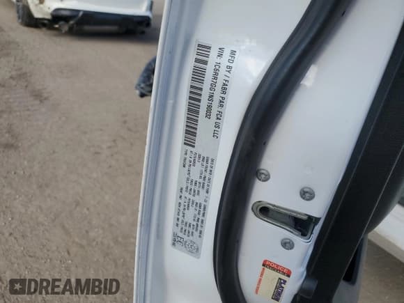 ✅ 2022 Ram 1500 Warlock • VIN: 1C6RR7GG1NS190032 • Lot: 90102295. Listed on Copart with 84,566 mi. Free auction sales archive from the USA and detailed vehicle history report at DreamBid. Image 13.