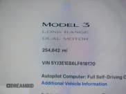 ✅ 2020 Tesla Model 3 Long Range • VIN: 5YJ3E1EB6LF618170 • Lot: 43699558. Wystawiony na IAAI z przebiegiem 254 642 mil. Bezpłatny archiwum sprzedaży aukcyjnych z USA i szczegółowy raport historii pojazdu na DreamBid. Zdjęcie 7.