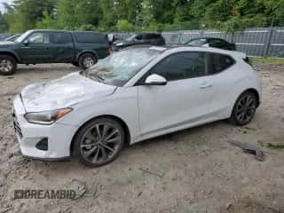 2019 Hyundai Veloster 2.0 with VIN KMHTG6AF9KU006725, listed as a Copart auction lot 63975084 with 52,970 mi miles and Salvage title. Bid and sale history available at DreamBid. Image 1.