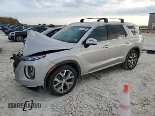 ✅ 2021 Hyundai Palisade SEL • VIN: KM8R44HE9MU335545 • Лот: 71489434. Опубликован ранее на Copart с пробегом 44 380 миль. Бесплатный доступ к архиву аукционных продаж из США и подробный отчёт об истории автомобиля на DreamBid. Изображение 1.