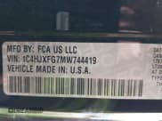 ✅ 2021 Jeep Wrangler Unlimited Rubicon • VIN: 1C4HJXFG7MW744419 • Лот: 42826204. Опубликован ранее на IAAI с пробегом 25 948 миль. Бесплатный доступ к архиву аукционных продаж из США и подробный отчёт об истории автомобиля на DreamBid. Изображение 9.