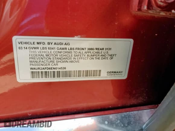 ✅ 2014 Audi A8 4.0T • VIN: WAUR2AFD6EN014526 • Лот: 82117745. Опубликован ранее на Copart с пробегом 101 246 миль. Бесплатный доступ к архиву аукционных продаж из США и подробный отчёт об истории автомобиля на DreamBid. Изображение 12.