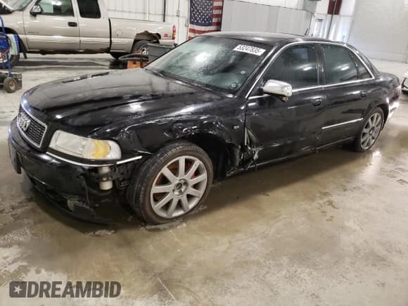 ✅ 2003 Audi S8 • VIN: WAUGU44D73N001772 • Лот: 53247835. Опубликован ранее на Copart с пробегом Не указан. Бесплатный доступ к архиву аукционных продаж из США и подробный отчёт об истории автомобиля на DreamBid. Изображение 1.