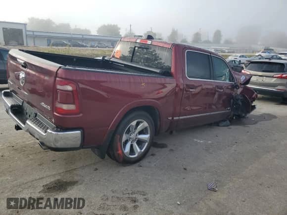 2020 Ram 1500 Limited with VIN 1C6SRFHT9LN132897, listed as a Copart auction lot 85708875 with 68,237 mi miles and Salvage title. Bid and sale history available at DreamBid. Image 3.