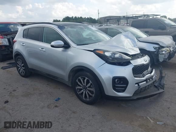 ✅ 2018 Kia Sportage EX • VIN: KNDPN3AC8J7418244 • Lot: 43766552. Listed on IAAI with 135,454 mi. Free auction sales archive from the USA and detailed vehicle history report at DreamBid. Image 1.