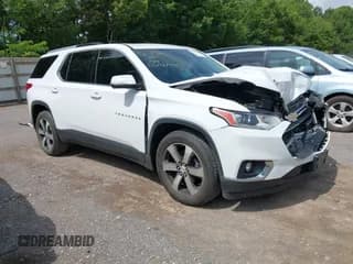 ✅ 2018 Chevrolet Traverse LT • VIN: 1GNEVHKW1JJ227577 • Lot: 42504248. Wystawiony na IAAI z przebiegiem 115 266 mil. Bezpłatny archiwum sprzedaży aukcyjnych z USA i szczegółowy raport historii pojazdu na DreamBid. Zdjęcie 1.