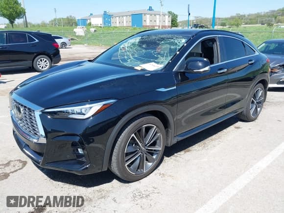 ✅ 2023 Infiniti QX55 Essential • VIN: 3PCAJ5KR0PF117311 • Lot: 42050398. Listed on IAAI with 16,028 mi. Free auction sales archive from the USA and detailed vehicle history report at DreamBid. Image 2.