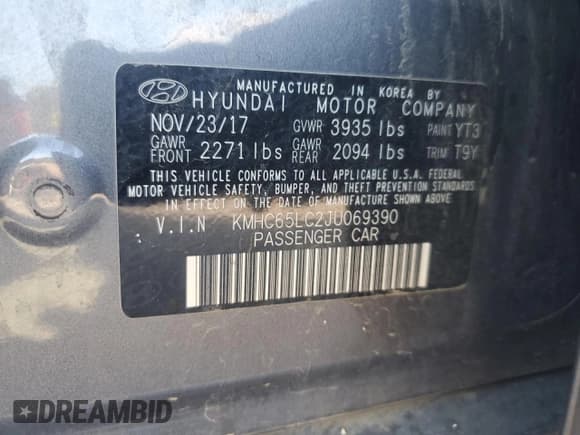 ✅ 2018 Hyundai Ioniq Blue • VIN: KMHC65LC2JU069390 • Lot: 50445545. Wystawiony na Copart z przebiegiem 85 667 mil. Bezpłatny archiwum sprzedaży aukcyjnych z USA i szczegółowy raport historii pojazdu na DreamBid. Zdjęcie 13.