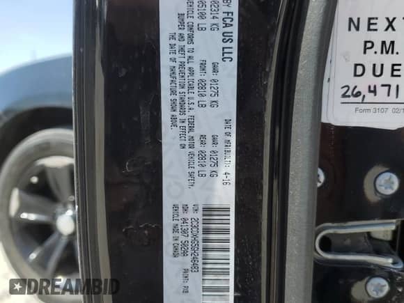 2016 Dodge Charger SXT z VIN 2C3CDXHG5GH246483, wystawiony jako Copart lot #52522915 z przebiegiem 151 779 mil mil oraz Szkoda całkowita • Salvage title. Historia ofert i sprzedaży dostępna na DreamBid. Obrazek 12.