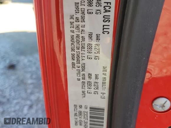 ✅ 2019 Dodge Challenger R/T Scat Pack Widebody • VIN: 2C3CDZFJ3KH694658 • Lot: 81428584. Wystawiony na Copart z przebiegiem Nie podano. Bezpłatny archiwum sprzedaży aukcyjnych z USA i szczegółowy raport historii pojazdu na DreamBid. Zdjęcie 15.