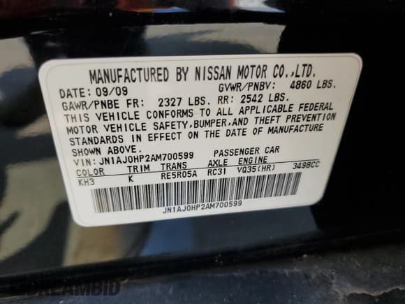 ✅ 2010 Infiniti EX Journey • VIN: JN1AJ0HP2AM700599 • Лот: 68061144. Опубликован ранее на Copart с пробегом 190 335 миль. Бесплатный доступ к архиву аукционных продаж из США и подробный отчёт об истории автомобиля на DreamBid. Изображение 13.