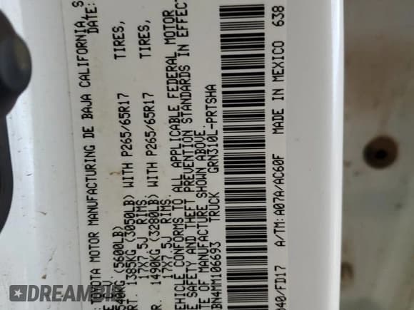 ✅ 2021 Toyota Tacoma SR5 • VIN: 3TMDZ5BN4MM106693 • Lot: 45278655. Listed on Copart with 52,510 mi. Free auction sales archive from the USA and detailed vehicle history report at DreamBid. Image 12.