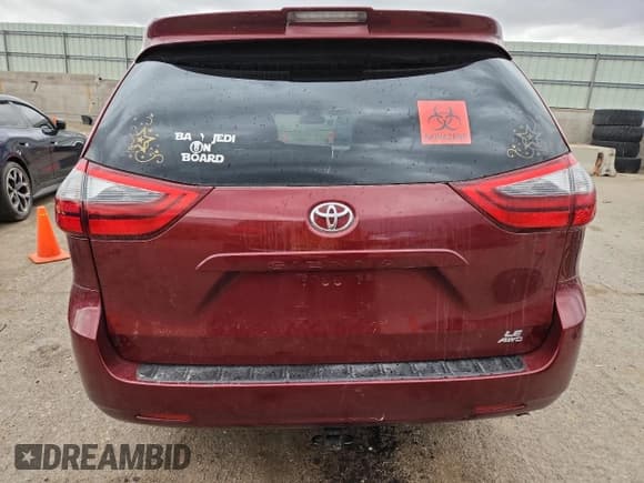 ✅ 2020 Toyota Sienna LE • VIN: 5TDJZ3DC0LS229571 • Lot: 85925475. Listed on Copart with 63,609 mi. Free auction sales archive from the USA and detailed vehicle history report at DreamBid. Image 6.