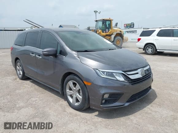 ✅ 2019 Honda Odyssey EX • VIN: 5FNRL6H59KB101401 • Lot: 42071307. Listed on IAAI with 95,768 mi. Free auction sales archive from the USA and detailed vehicle history report at DreamBid. Image 1.