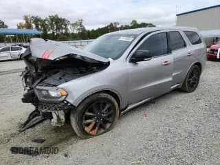 ✅ 2018 Dodge Durango R/T • VIN: 1C4SDHCT7JC175508 • Lot: 85150855. Listed on Copart with 104,775 mi. Free auction sales archive from the USA and detailed vehicle history report at DreamBid. Image 1.