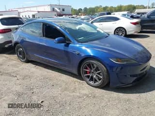 ✅ 2024 Tesla Model 3 Performance • VIN: 5YJ3E1ET5RF807331 • Лот: 43142823. Опубликован ранее на IAAI с пробегом 11 509 миль. Бесплатный доступ к архиву аукционных продаж из США и подробный отчёт об истории автомобиля на DreamBid. Изображение 1.