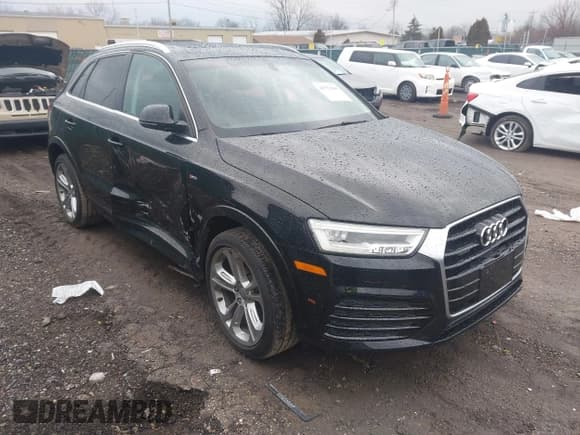 ✅ 2017 Audi Q3 Prestige • VIN: WA1GCCFSXHR012075 • Lot: 41552849. Listed on IAAI with 97,772 mi. Free auction sales archive from the USA and detailed vehicle history report at DreamBid. Image 1.