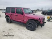 ✅ 2021 Jeep Wrangler Unlimited Sahara • VIN: 1C4JJXP68MW852703 • Lot: 45791735. Listed on Copart with 25,437 mi. Free auction sales archive from the USA and detailed vehicle history report at DreamBid. Image 4.