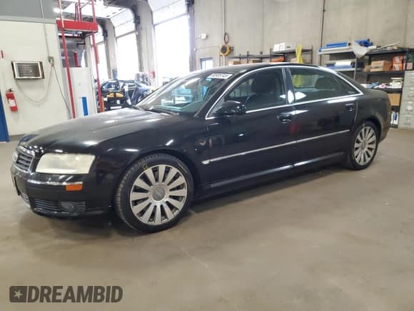✅ 2004 Audi A8 • VIN: WAUML44E64N010026 • Лот: 80905745. Опубликован ранее на Copart с пробегом 127 468 миль. Бесплатный доступ к архиву аукционных продаж из США и подробный отчёт об истории автомобиля на DreamBid. Изображение 1.