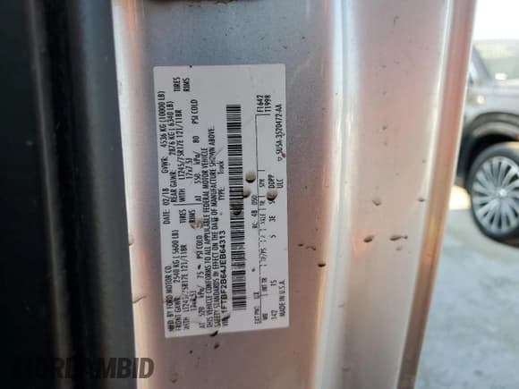 ✅ 2018 Ford F-250 XL • VIN: 1FTBF2B64JEB64313 • Lot: 62412005. Wystawiony na Copart z przebiegiem Nie podano. Bezpłatny archiwum sprzedaży aukcyjnych z USA i szczegółowy raport historii pojazdu na DreamBid. Zdjęcie 12.