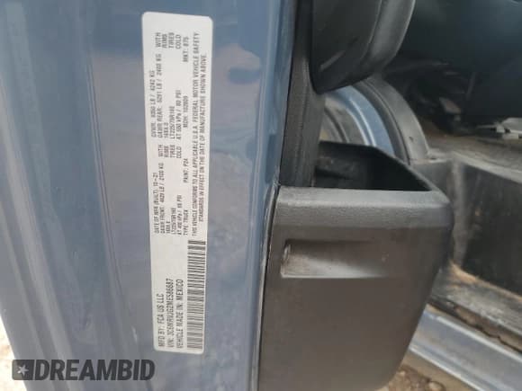 ✅ 2021 Ram ProMaster Cargo • VIN: 3C6MRVJG2ME586687 • Lot: 96631605. Listed on Copart with 56,505 mi. Free auction sales archive from the USA and detailed vehicle history report at DreamBid. Image 13.