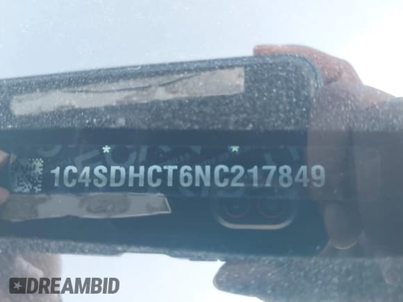 ✅ 2022 Dodge Durango R/T • VIN: 1C4SDHCT6NC217849 • Lot: 42814278. Listed on IAAI with 54,082 mi. Free auction sales archive from the USA and detailed vehicle history report at DreamBid. Image 9.